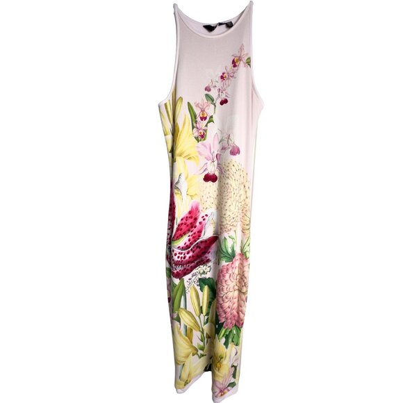 Ted Baker Julee Encyclopedia Floral Midi Dress Size:2 - Picture 3 of 9